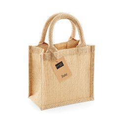 Petit sac cadeau en toile de jute vierge ou à personnaliser - Express et pas cher
