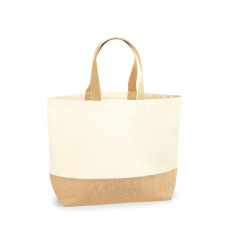 Sac shopping XL coton/toile de jute vierge ou à personnaliser - Express et pas cher