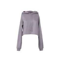 Sweat capuche femme court personnalisé