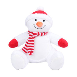 Peluche bonhomme de neige personnalisé