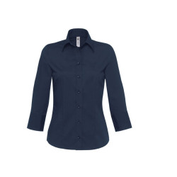 Chemise stretch femme manches 3/4 vierge ou à personnaliser - Express et pas cher
