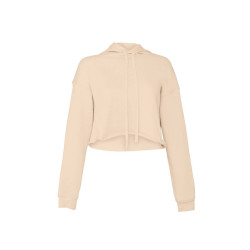 Sweat capuche femme court personnalisé