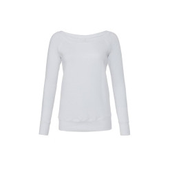 Sweat femme col large vierge ou à personnaliser
