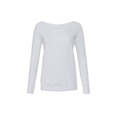 Sweat femme col large vierge ou à personnaliser