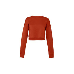 Sweat col rond femme court personnalisé