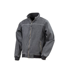 Veste Softshell en denim délavé vierge ou avec votre logo