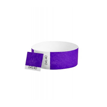 Lot 100 Bracelets évènementiel et identification Papier Tyvek