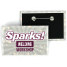 Badge Rectangle 68x45mm personnalisé