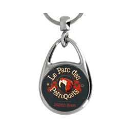 Porte-Clé Métal Goutte 30mm personnalisé