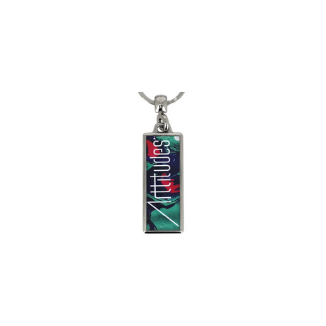 Porte-Clé Métal Rectangle 18x50mm personnalisé