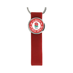 Porte-Clé Premium - Lanière Silicone Rouge personnalisé