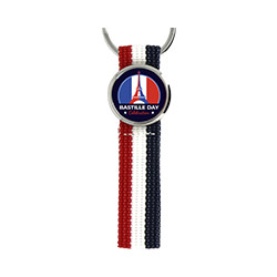 Porte-Clé Premium - Lanière Tissu France personnalisé