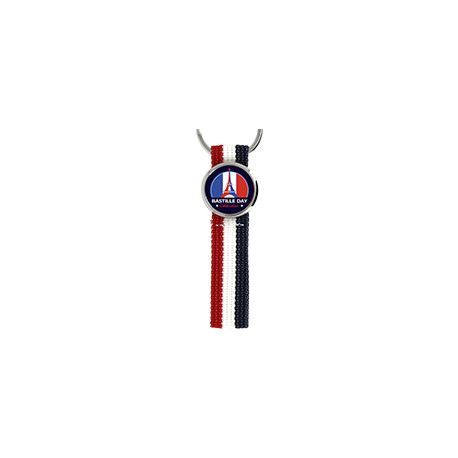 Porte-Clé Premium - Lanière Tissu France personnalisé