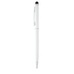 ZOE BK. Stylo à bille en aluminium avec pointe tactile vierge ou