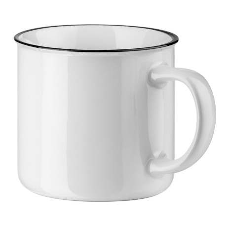 VERNON WHITE. Mug en céramique 360 ​​ml vierge ou à personnaliser