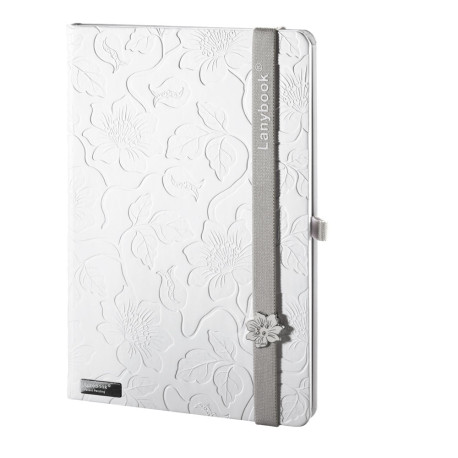 Lanybook Innocent Passion White. Bloc-notes vierge ou à personnal