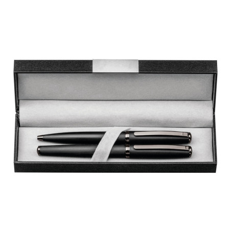 IMPERIO. KIt roller et stylo bille en métal vierge ou à personnal