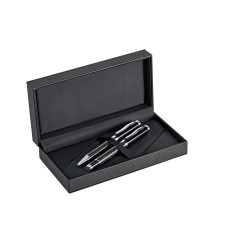 CHESS. Kit roller et stylo à bille en métal et fibre de carbone v