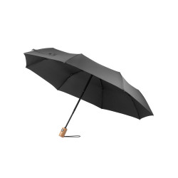 RIVER. Parapluie pliable en PETr vierge ou à personnaliser