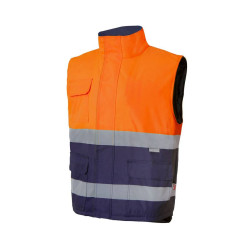 Bodywarmer Matelassé Haute Visibilité vierge ou à personnaliser