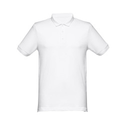 THC MONACO WH. Polo pour homme vierge ou à personnaliser