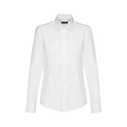 THC TOKYO WOMEN WH. Chemise oxford pour femme ML vierge ou à pers