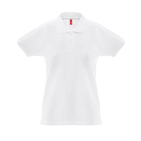 THC MONACO WOMEN WH. Polo pour femme vierge ou à personnaliser
