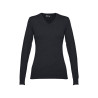 THC MILAN WOMEN. Pullover col "V" femme vierge ou à personnaliser
