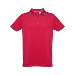 THC ROME. Polo slim fit pour homme vierge ou à personnaliser