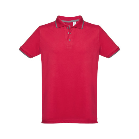 THC ROME. Polo slim fit pour homme vierge ou à personnaliser