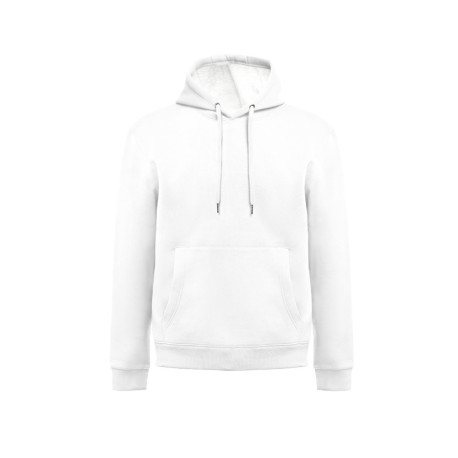 KARACHI WH. Sweat en coton et polyester recyclé. Coloris blanc personnalisé