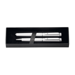 CALIOPE SET. Kit roller et stylo bille en métal vierge ou à perso