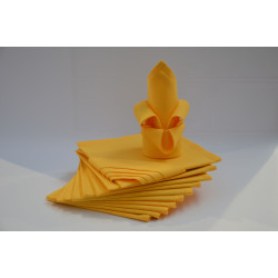 Serviette de table en coton personnalisable de 44 x 44 cm