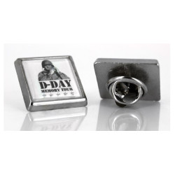 Pin's Carré Argenté 18x18mm personnalisé