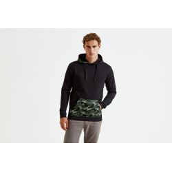 Sweatshirt à capuche homme à imprimé camouflage personnalisé