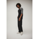 T-shirt base-ball manches trois-quarts en triple mélange unisexe personnalisé