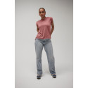 T-shirt femme ample aux manches retroussées personnalisé