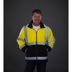 Veste polaire épaisse haute visibilité (HVP211) personnalisé
