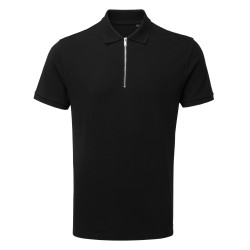 Polo homme à fermeture éclair personnalisé