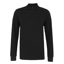 Polo coupe classique à manches longues homme personnalisé