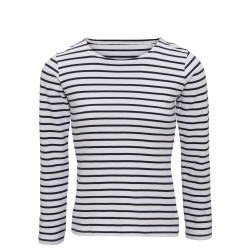 T-shirt marinière « coastal » femme à manches longues personnalisé