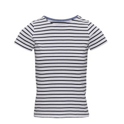 T-shirt marinière « coastal » femme à manches courtes personnalisé