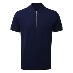 Polo homme à fermeture éclair personnalisé