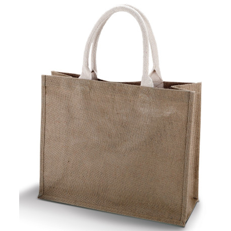 Sac de plage en jute KiMood vierge ou à personnaliser - Express et pas cher