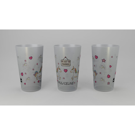 Gobelet 30 cl pour mariage – Mariage Licorne