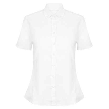 Chemise Oxford moderne à manches courtes femme personnalisé