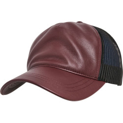 Casquette de camionneur en cuir synthétique (6606LT) personnalisé