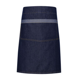 Tablier taille denim contrasté Domain personnalisé