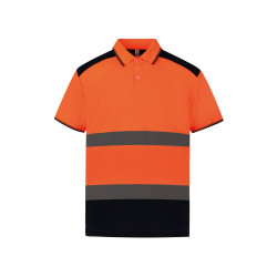 Polo Bicolore Haute Visibilité (HVJ220) personnalisé