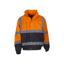 Blouson d'aviateur bicolore de haute visibilité (HVJ269) personnalisé
